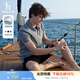 哈吉斯（HAZZYS）男裝 夏款男士上衣純色休閑翻領(lǐng)短袖POLO衫男ASTZE0BBF24 灰色GE XL （180/100A 50）