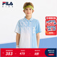 FILA斐樂兒童童裝POLO衫2025年夏季新款男大童運動針織短袖上衣 滿印一-ZA 170