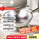 亞摩斯（Amos）純鈦炒鍋帶蓋32cm健康無涂層電磁爐燃?xì)庠钔ㄓ貌惶魻t灶A(yù)S-CG328T