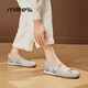 妙麗（Millies）品牌平底瑪麗珍鞋女淺口時尚輕便舒適芭蕾鞋2025夏季新款休閑單鞋 藍色 36 (230mm)  標準碼