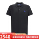 巴寶莉（BURBERRY）博柏利 SS24 馬術(shù)騎士徽標刺繡修身短袖Polo衫 男款SS七夕禮物 黑色 8107448 M