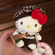三麗鷗（SANRIO）正版廚師hellokitty包包diy掛件鑰匙扣毛絨玩偶公仔可愛(ài)送女禮物 hellokitty掛件【英倫風(fēng)套裝】 標準
