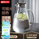 天喜（TIANXI）涼水壺高硼硅玻璃杯大容量冷水杯玻璃茶壺果汁杯節(jié)日禮物2.2L