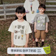 jnby by JNBY新款江南布衣童裝寬松圓領(lǐng)全棉萌趣短袖T恤25夏男女童1P5110870 072/中雜灰 120 cm