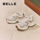 百麗老爹鞋學(xué)生女輕量運動(dòng)休閑鞋B4P1DAM 少女粉 38