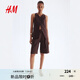 H&M休閑褲2025夏新款時(shí)尚女裝百慕大短褲1288106 棕色 40 165/76