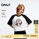 ONLY 2025春季休閑可愛(ài)小狗印花圓領(lǐng)寬松短袖T恤女|125101022