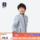 迪卡儂戶(hù)外運(yùn)動(dòng)保暖舒適兒童抓絨衣淺灰色2763365 151-160cm12-13歲