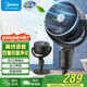 美的（Midea）電風扇 空氣循環(huán)扇家用立式遙控落地扇渦輪換氣扇循環(huán)對流3D搖頭電扇輕音低噪大風力節(jié)能空調(diào)伴侶 GAI24PA【離線語音 雙重抗菌】