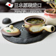 K-UNING 日本進(jìn)口萬(wàn)古燒碗行急須茶壺含漏網(wǎng)陶壺側(cè)把日式泡茶壺功夫茶具 B7433碗型急須2號(hào)粉引巻 350ml