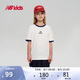 NEW BALANCE4-14歲男女兒童夏季款創(chuàng)意圓領(lǐng)短袖T恤
