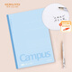 國譽(KOKUYO)無線裝訂本Campus筆記本子膠裝本·經典新系列 8mm橫線 A4/80張/本 1本藍色 WCN-CNB2810