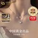 中國(guó)黃金（CHINA GOLD）銀項(xiàng)鏈女生蝴蝶純銀項(xiàng)鏈輕奢小眾高級(jí)感情人節(jié)生日禮物送女友老婆 【京速達(dá)】925銀*甜美蝴蝶項(xiàng)鏈【中金禮盒】