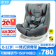 感恩蓋亞兒童安全座椅汽車用0-12歲嬰兒寶寶360度旋轉(zhuǎn)ISOFIX硬接口 星空灰