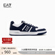 EMPORIO ARMANI/阿瑪尼官方旗艦【七夕禮物】EA7/新款男女情侶款運(yùn)動(dòng)休閑鞋秋季 U458-深藍(lán)色/奶油白色 41.5