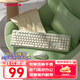 CHERRY櫻桃DW2300 鍵盤無線鍵鼠套裝鍵盤鼠標(biāo)商務(wù)辦公家用筆記本電腦外接全尺寸輕音便攜人體工學(xué) 清新綠
