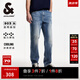 杰克·瓊斯（JACK&JONES）25年男裝夏季直筒牛仔褲男高彈力涼感寬松潮流休閑褲子品牌男褲 E42中牛仔藍 寬松直筒，卡碼拍小 32 175 W32/L32
