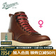 DANNER丹納 戶(hù)外休閑Logger 917女工裝靴真皮防水V底手工徒步中幫登山鞋 34653 棕紅 女M版 38.5