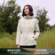 AIGLE艾高全拉鏈抓絨衣POLARTEC戶外保暖鎖溫連帽女 暗貂杏色 BE653 40 (170/92A)