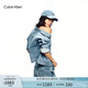 Calvin KleinJeans25春夏新款女士ck潮流翻卷袖口純棉牛仔夾克外套44B742G WBR-牛仔淺藍(lán) S