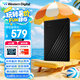 西部數(shù)據(jù)（WD）2TB 移動硬盤 USB3.0 My Passport隨行版2.5英寸 黑 機械硬盤 筆記本電腦外接 大容量加密存儲