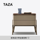 TAZA 床頭柜 家用床頭柜輕奢現(xiàn)代簡(jiǎn)約 大平層主臥黑胡桃木實(shí)木床頭柜 Top Notch 黑胡桃木面床頭柜 床頭柜48cm