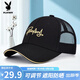 花花公子（PLAYBOY）帽子男防曬棒球帽夏季半網(wǎng)透氣遮陽帽 男女太陽帽旅游鴨舌情侶帽 藝術字母款