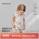 babylove嬰兒包屁衣夏季薄款純棉甜美國風(fēng)女寶寶花邊袖三角哈衣外出夏裝