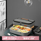 泰福高（TAFUCO）316不銹鋼飯盒上班族大容量便攜便當(dāng)盒學(xué)生餐盤5分隔帶湯碗T5215