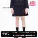 little MO&Co.童裝女童挺括百褶裙短裙半身裙兒童裙子半裙中大童 蔚藍色 120 120/53
