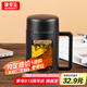 GIANXI高硼硅耐高溫玻璃杯夏季雙層防摔水杯帶茶隔節(jié)日禮物 430ml