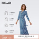 Diane von Furstenberg2025春夏新款交織鎖鏈圖案裹身連衣裙DW1T007 CLMSB S