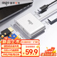 愛國(guó)者（aigo）Type-c擴(kuò)展塢USB分線器HDMI/VGA轉(zhuǎn)接器4K30Hz轉(zhuǎn)換器PD100W筆記本拓展塢JZ04(金屬)
