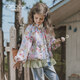 瑪米瑪卡 MOMOCO女童外套2025秋季童裝洋氣滿(mǎn)印兒童外套 110 滿(mǎn)印