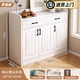 卓禾斗柜臥室靠墻柜子儲物柜房間床尾置物柜客廳收納柜子抽屜柜五斗柜 吸塑款【三門(mén)兩抽】雪山白90cm