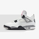 NIKE耐克Air Jordan 4 Retro AJ4白水泥 2025復(fù)刻版 男子復(fù)古籃球鞋 FV5029-100 43