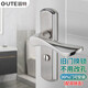 固特（GUTE）衛(wèi)生間門(mén)鎖室內(nèi)臥室門(mén)鎖無(wú)鑰匙廁所浴室洗手間房門(mén)鎖拉絲色通用款
