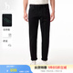 哈吉斯（HAZZYS）男裝 春季男褲子【PHIZ系列】長(zhǎng)褲經(jīng)典水洗牛仔褲男 黑色BK 32 （175/78A）