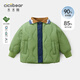 齊齊熊（ciciibear）【杜邦三防】寶寶輕薄羽絨服嬰兒保暖外套男童羽絨內(nèi)膽冬季 灰綠色 80