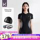 Keep泳衣女士專業(yè)連體平角競(jìng)速保守游泳衣047  泳衣泳鏡泳帽套裝 L