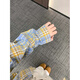 BAA AND BAA黃藍(lán)格子設(shè)計(jì)感襯衫男款夏季感上衣情侶襯衣美式復(fù)古中性外套 藍(lán)黃格YC21-KGXFS XL 【建議120斤-140斤】