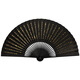 臻臻上品（zhenzhenshangpin）扇子折扇男古風(fēng)竹子古典中國風(fēng)禮品手工扇雙面黑白純色便攜紙扇 8寸30方黑骨紙扇《蘭亭序》