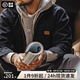 馬登工裝星際穿越底特律獵裝夾克男春季J001美式帆布巴恩風(fēng)翻領(lǐng)外套 黑色 L