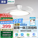惠普全光譜護眼吸頂風扇燈LED吊扇燈靜音隱形扇葉遙控中山燈具包安裝