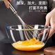 安俊晟鋼化玻璃和面盆玻璃帶蓋加厚大號(hào)打蛋揉面發(fā)面耐熱玻璃容器 透明色【2100面盆】 多款可選