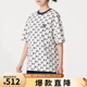 美職棒（MLB）官方 女裝短袖上衣25夏季新款男士情侶老花圓領(lǐng)半袖服3ATSM0553 紐約洋基隊/奶油色 S 165/88A