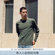 Calvin KleinJeans春秋男士休閑通勤簡(jiǎn)約ck字母印花純棉寬松長(zhǎng)袖T恤J326901 LLP-軍綠 M