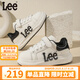 LEE KIDS童鞋2025秋季新款時尚小白鞋女大童戶外休閑鞋學生透氣板鞋男童 米黑 33 【建議腳長198mm】