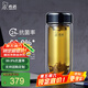 希諾（HEENOOR）雙層抗菌玻璃杯男女士隔熱鵝蛋高顏值高檔帶濾網(wǎng)茶杯車(chē)載便攜水杯 紫羅蘭410ml