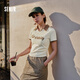 森馬（Semir）POLO衫女短款小心機撞色夏季復古字母緊身套頭衫109324115006
